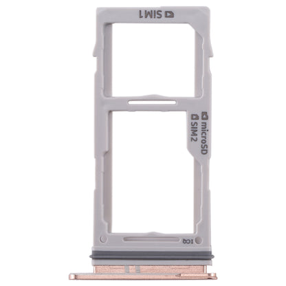 For Galaxy S10+ / S10 / S10e SIM Card Tray + SIM Card Tray / Micro SD Card Tray(Rose Gold)