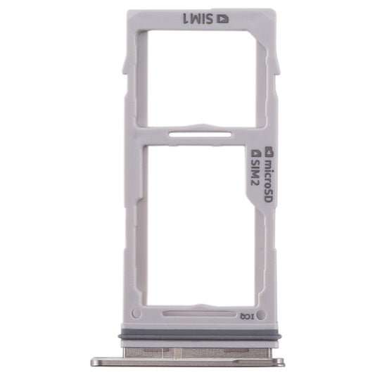 For Galaxy S10+ / S10 / S10e SIM Card Tray + SIM Card Tray / Micro SD Card Tray (White)