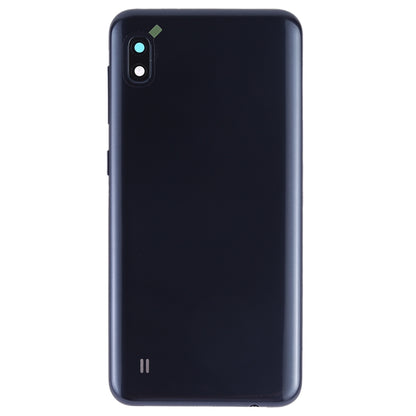 For Galaxy A10 SM-A105F/DS, SM-A105G/DS Battery Back Cover with Camera Lens Frame & Side Keys (Black)