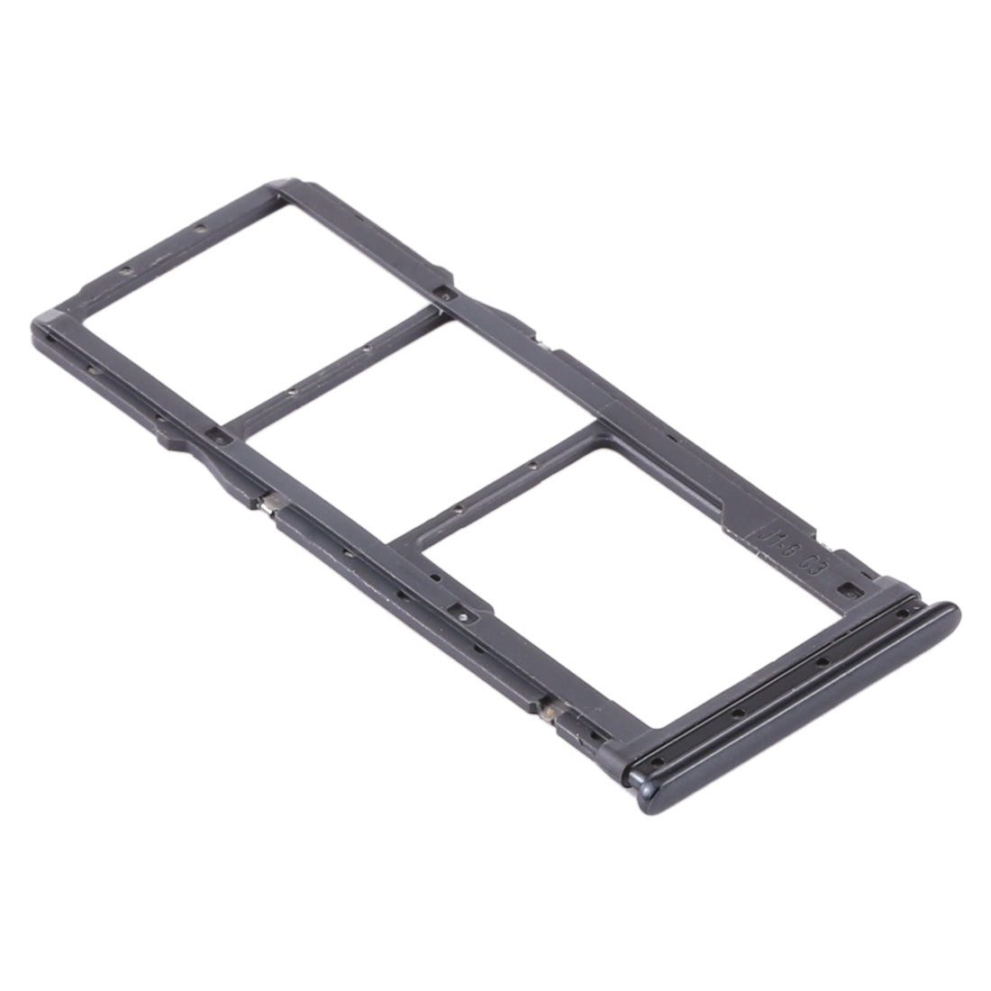 SIM Card Tray + SIM Card Tray + Micro SD Card Tray for Xiaomi Redmi Note 8T / Redmi Note 8 (Black)