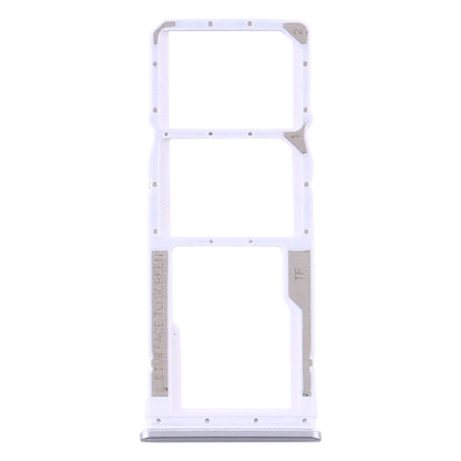 SIM Card Tray + SIM Card Tray + Micro SD Card Tray for Xiaomi Redmi Note 9S / Redmi Note 9 Pro Max / Redmi Note 9 Pro India / Note 10 Lite(Silver)