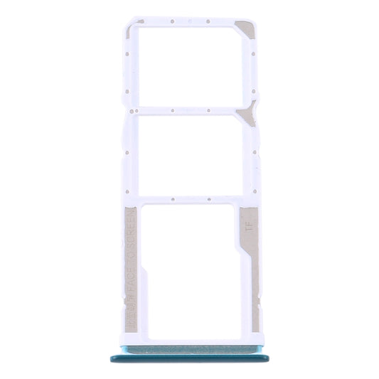 SIM Card Tray + SIM Card Tray + Micro SD Card Tray for Xiaomi Redmi 10X 4G / Redmi Note 9(Green)