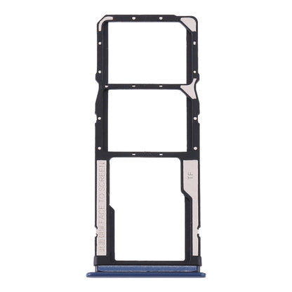 SIM Card Tray + SIM Card Tray + Micro SD Card Tray for Xiaomi Redmi 10X 4G / Redmi Note 9(Blue)