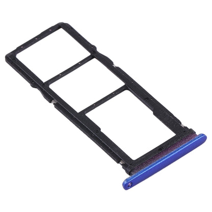 SIM Card Tray + SIM Card Tray + Micro SD Card Tray for Huawei Y7p (Blue)