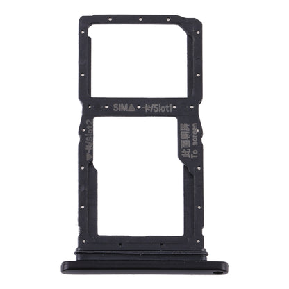 SIM Card Tray + SIM Card Tray / Micro SD Card Tray for Huawei Y9s(Black)