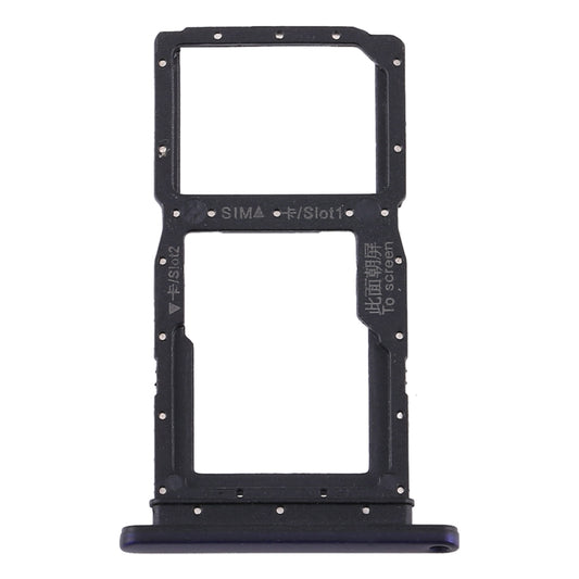 SIM Card Tray + SIM Card Tray / Micro SD Card Tray for Huawei Y9s(Purple)