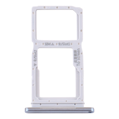 SIM Card Tray + SIM Card Tray / Micro SD Card Tray for Huawei Y9s(Silver)