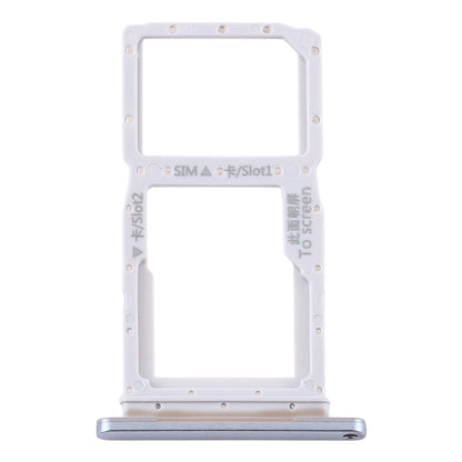 SIM Card Tray + SIM Card Tray / Micro SD Card Tray for Huawei Y9s 2020 (Silver)