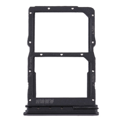 SIM Card Tray + NM Card Tray for Huawei P40 Lite 5G (Black)