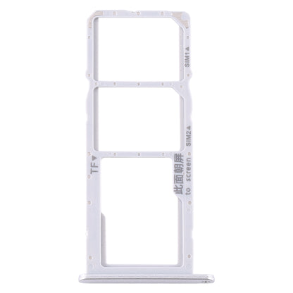 SIM Card Tray + SIM Card Tray + Micro SD Card Tray for Huawei Y6p (Silver)