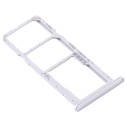 SIM Card Tray + SIM Card Tray + Micro SD Card Tray for Huawei Y6p (Silver)