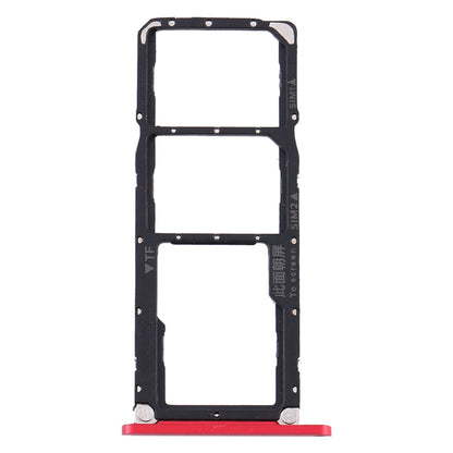 SIM Card Tray + SIM Card Tray + Micro SD Card Tray for Huawei Enjoy Max (Red)
