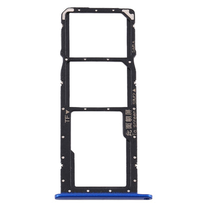 SIM Card Tray + SIM Card Tray + Micro SD Card Tray for Huawei Y8s (Blue)