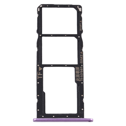 SIM Card Tray + SIM Card Tray + Micro SD Card Tray for Huawei Y8s (Purple)
