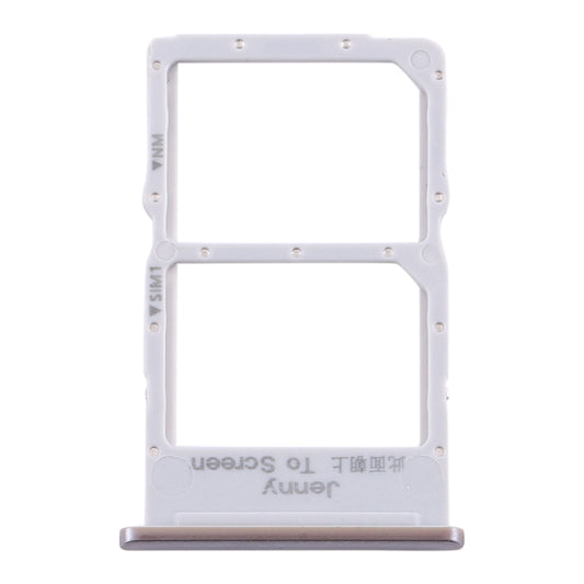 SIM Card Tray + NM Card Tray for Huawei P40 Lite (Silver)