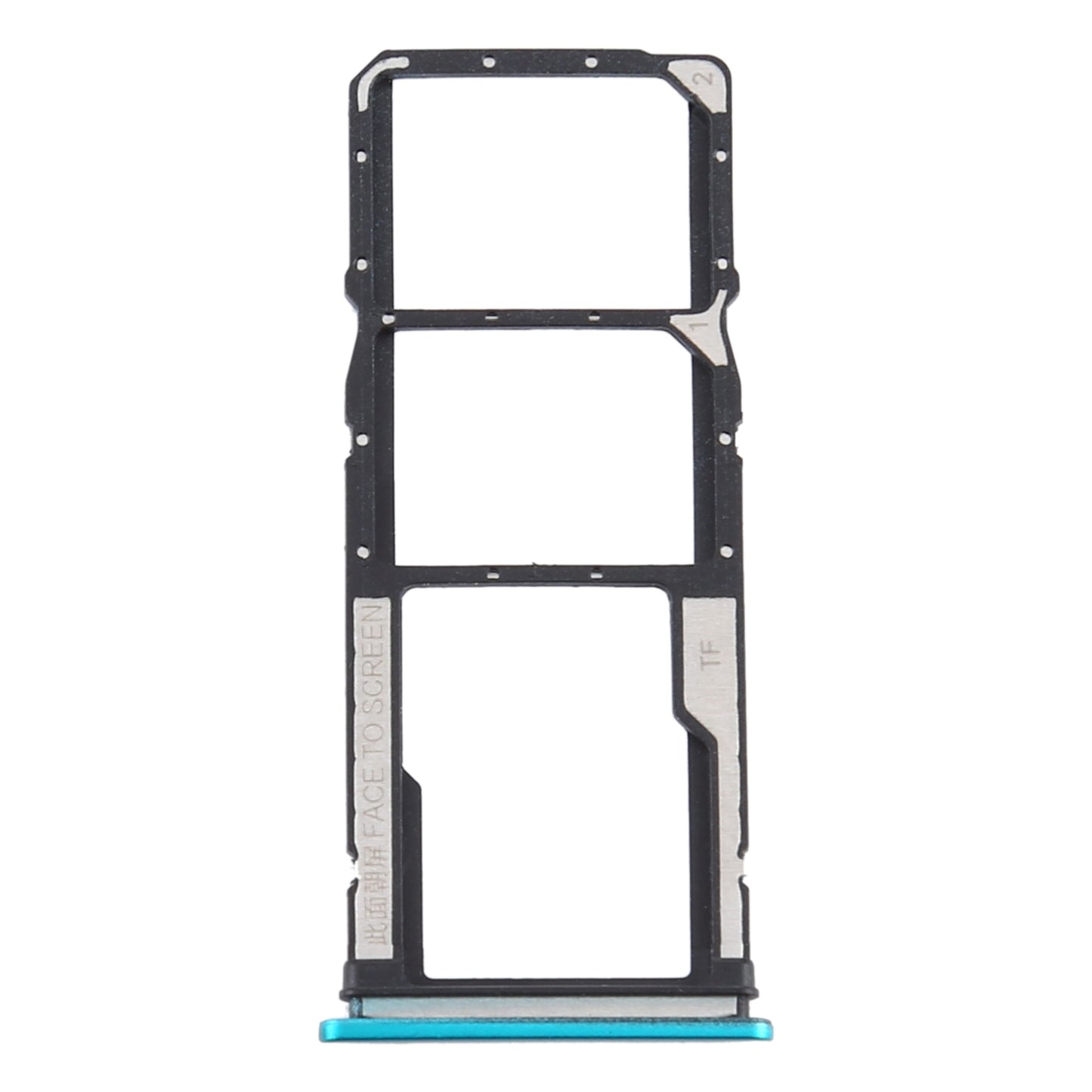 SIM Card Tray + SIM Card Tray + Micro SD Card Tray for Xiaomi Redmi 9(Green)