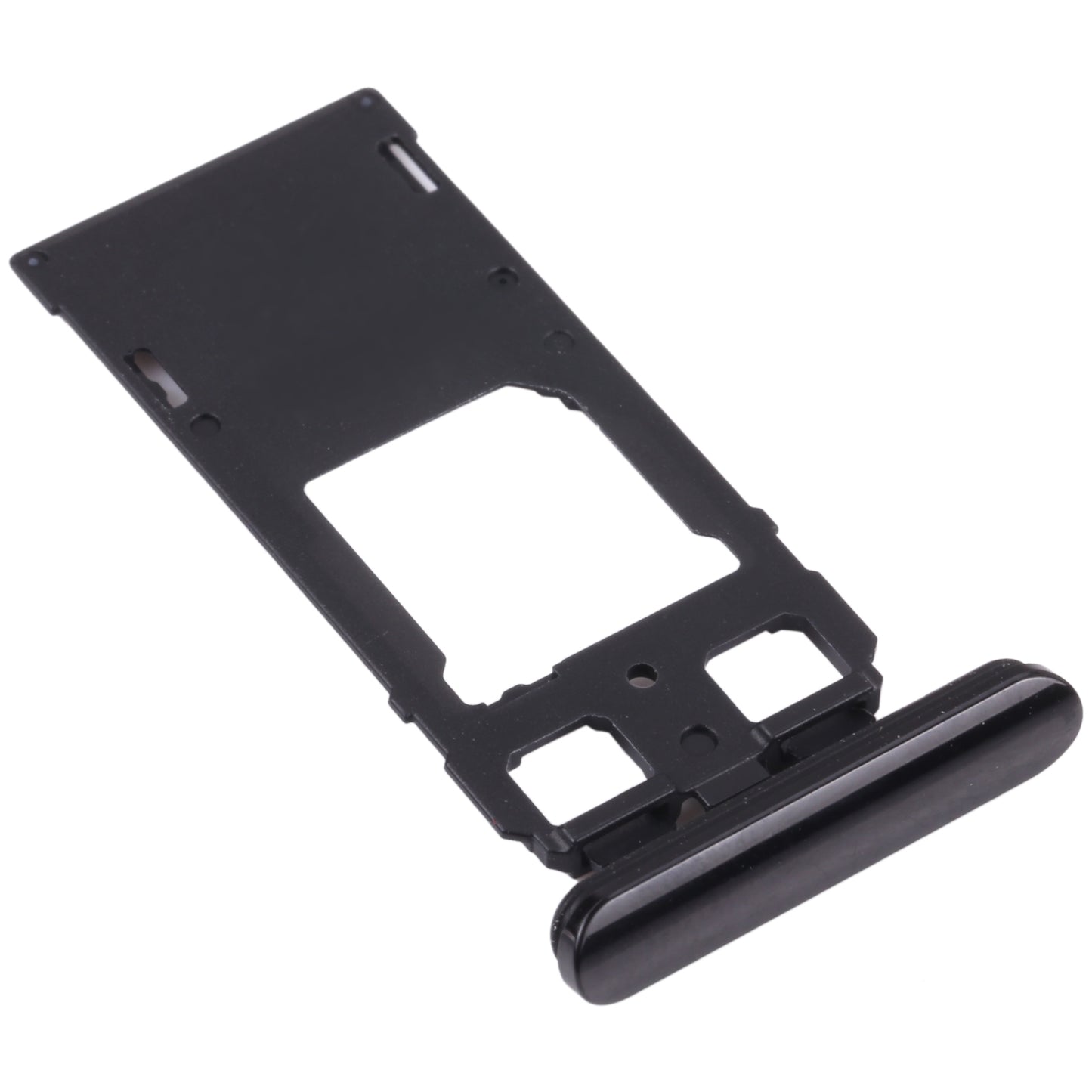 SIM Card Tray + SIM Card Tray / Micro SD Card Tray for Sony Xperia 1 / Xperia XZ4 (Black)