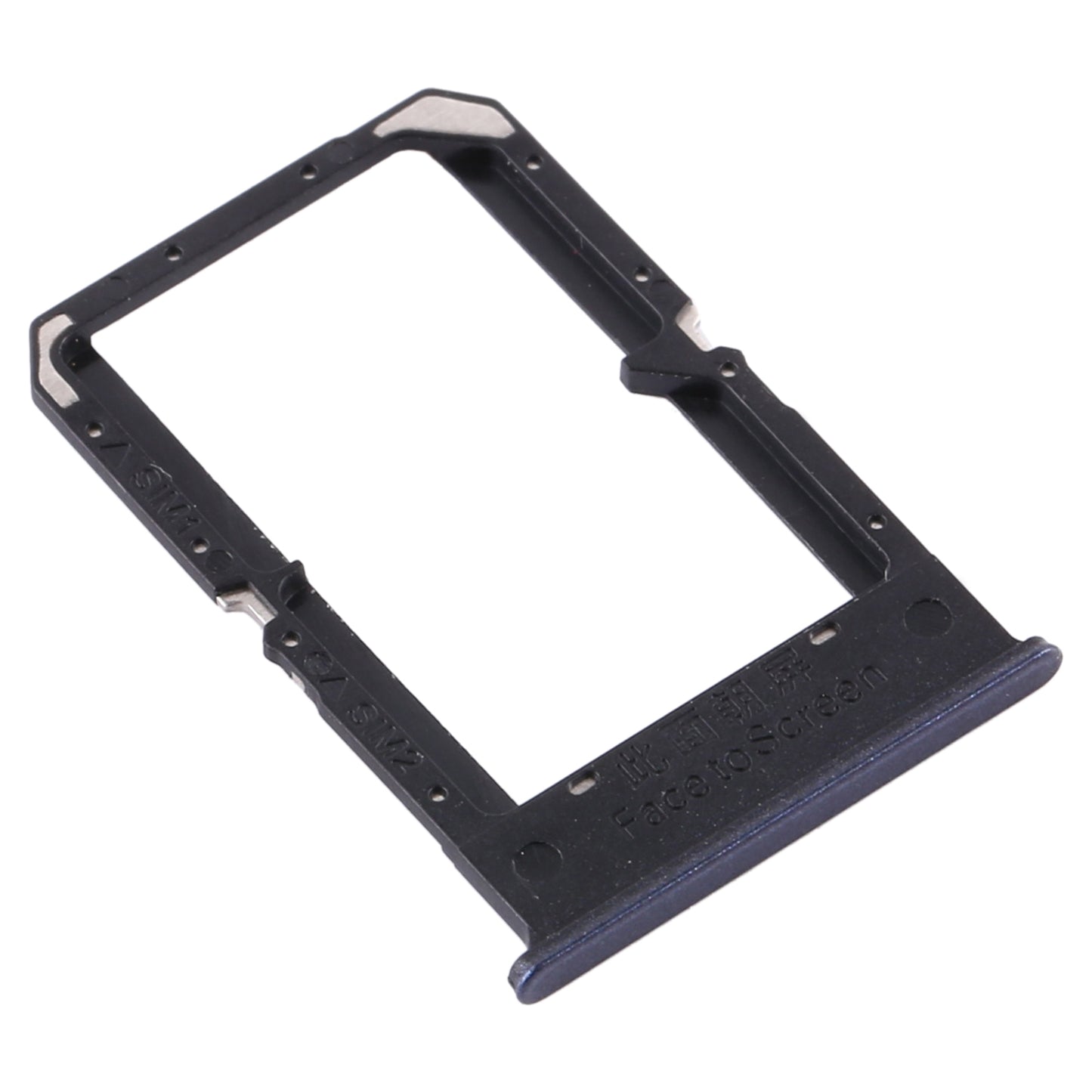 For OPPO A72 5G / K7X 5G / A53 5G SIM Card Tray + SIM Card Tray(Black)