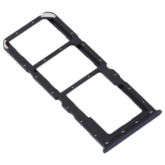 For OPPO A91/F15/Reno3 4G/Reno3 Youth CPH2001 CPH2021 PCPM00 SIM Card Tray + SIM Card Tray + Micro SD Card Tray(Black)