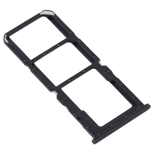 For OPPO A32 / A53 4G / A33 2020 / A53s / A11s PDVM00  SIM Card Tray + SIM Card Tray + Micro SD Card Tray(Black)