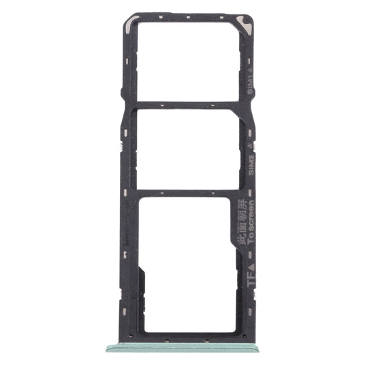 For OPPO Realme C11 RMX2185  SIM Card Tray + SIM Card Tray + Micro SD Card Tray (Green)