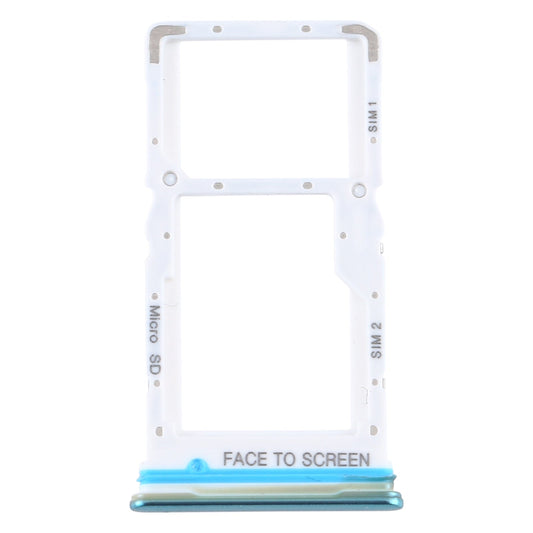 SIM Card Tray + SIM Card Tray / Micro SD Card Tray for Xiaomi Mi 10T Lite 5G (Green)