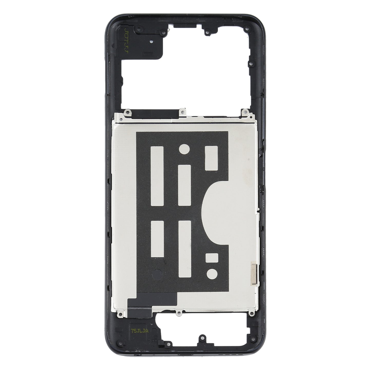 For Vivo Y70s Middle Frame Bezel Plate(Black)