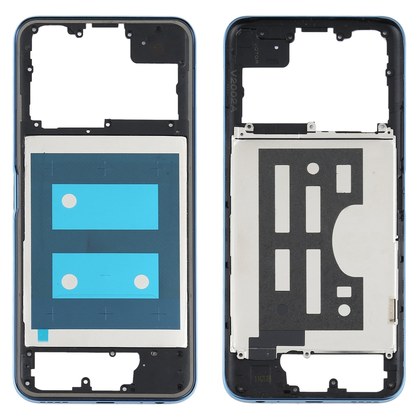 For Vivo Y70s Middle Frame Bezel Plate(Blue)