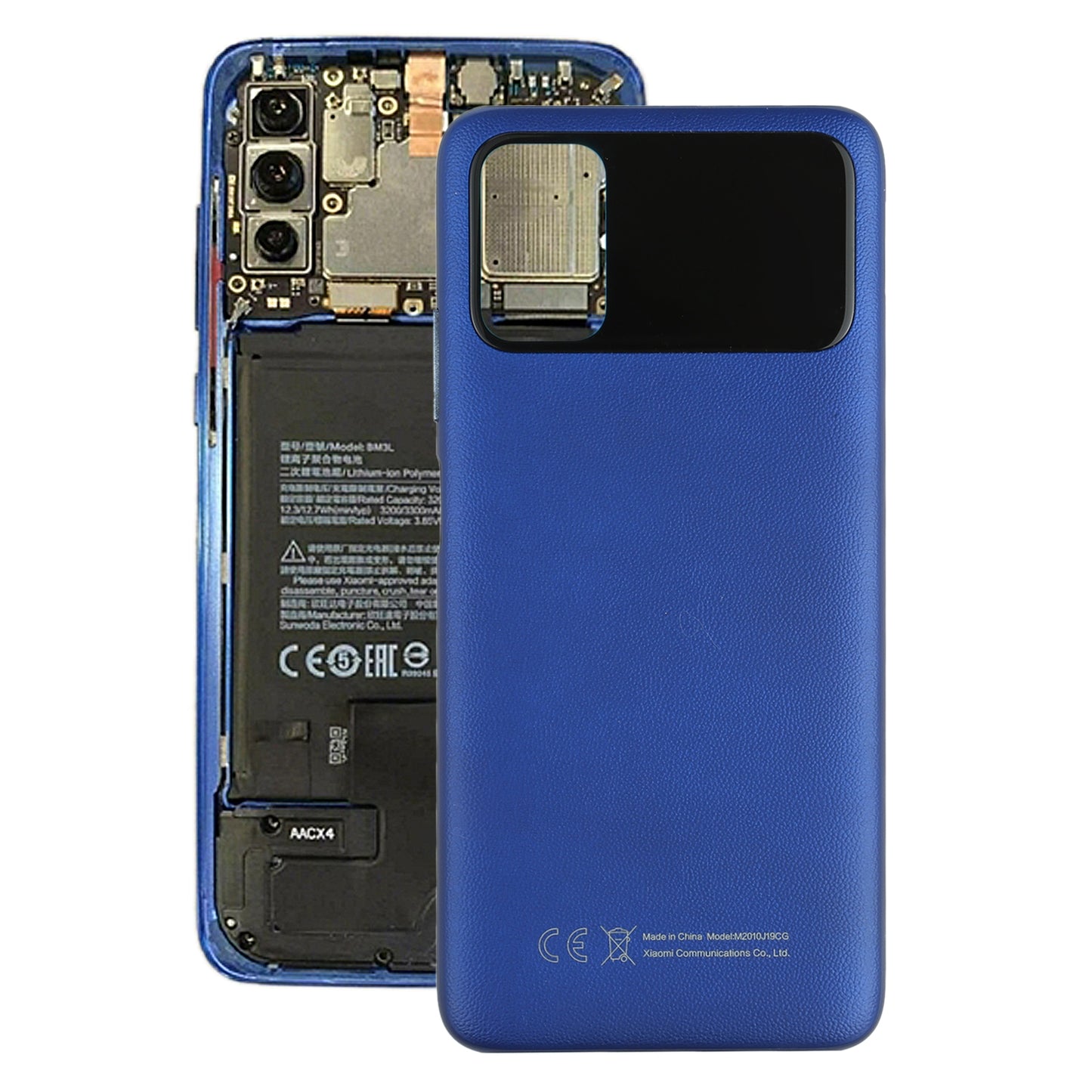 Original Battery Back Cover for Xiaomi Poco M3 M2010J19CG(Blue)