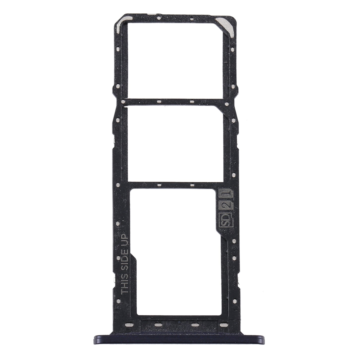 SIM Card Tray + SIM Card Tray + Micro SD Card Tray for Motorola Moto E6 Plus/Moto E6s (2020)/AGA0004/PAGA0004IN/PAGA0033IN/PAGA0033 (Black)