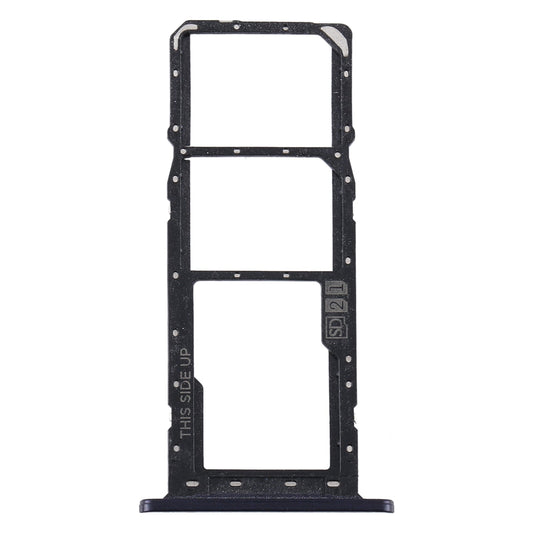 SIM Card Tray + SIM Card Tray + Micro SD Card Tray for Motorola Moto E6 Plus/Moto E6s (2020)/AGA0004/PAGA0004IN/PAGA0033IN/PAGA0033 (Black)