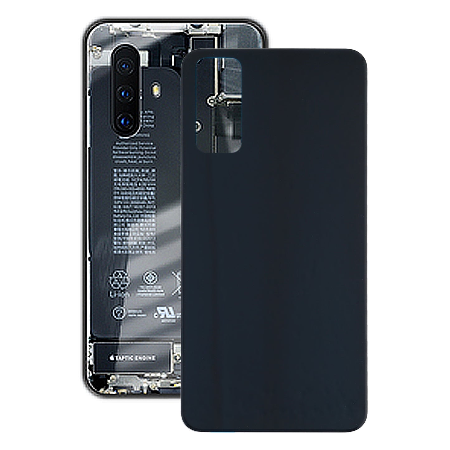 For Vivo Y20 / Y20i / Y12S / Y30 / V2029 / V2027 / V2032 / V2034A / V2043 / V2026 Battery Back Cover (Black)