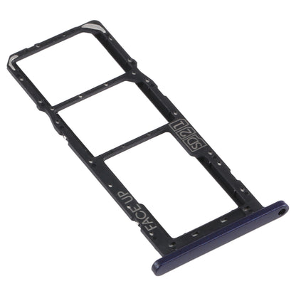 SIM Card Tray + SIM Card Tray + Micro SD Card Tray for Motorola Moto G8 Power Lite (Black)