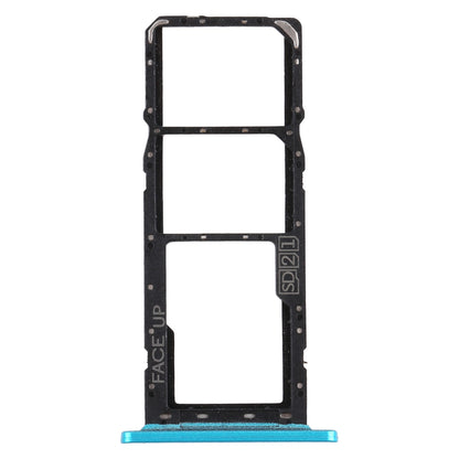 SIM Card Tray + SIM Card Tray + Micro SD Card Tray for Motorola Moto G8 Power Lite (Green)