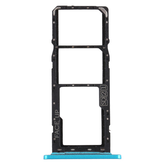 SIM Card Tray + SIM Card Tray + Micro SD Card Tray for Motorola Moto G8 Power Lite (Green)