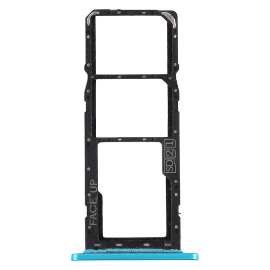 SIM Card Tray + SIM Card Tray + Micro SD Card Tray for Motorola Moto G8 Power Lite (Green)