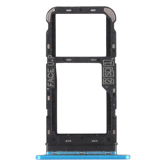 SIM Card Tray + SIM Card Tray / Micro SD Card Tray for Motorola Moto E7 Power PAMH0001IN PAMH0010IN PAMH0019IN (Blue)
