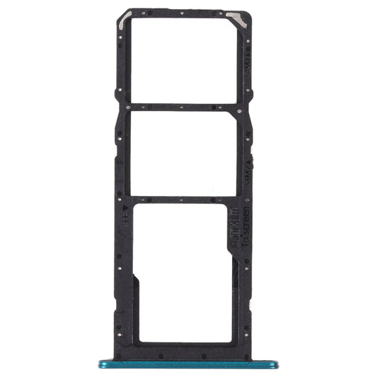 SIM Card Tray + SIM Card Tray + Micro SD Card Tray for Huawei Enjoy 20 SE 4G(Green)