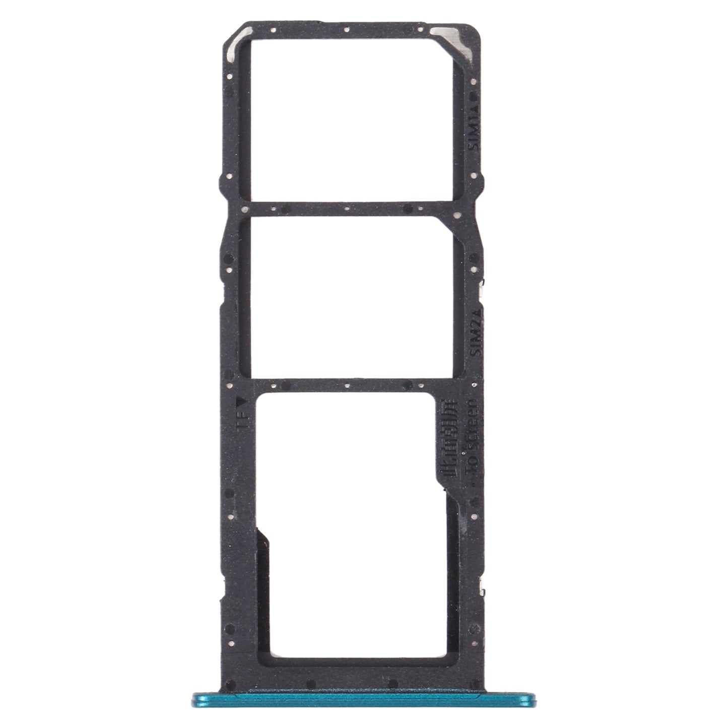 SIM Card Tray + SIM Card Tray + Micro SD Card Tray for Huawei Y7a (Green)