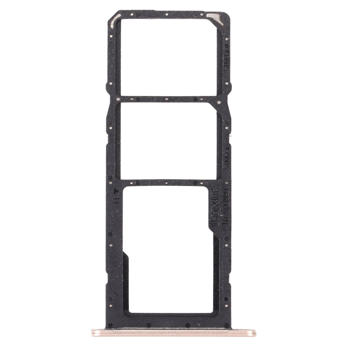 SIM Card Tray + SIM Card Tray + Micro SD Card Tray for Huawei Y7a (Gold)