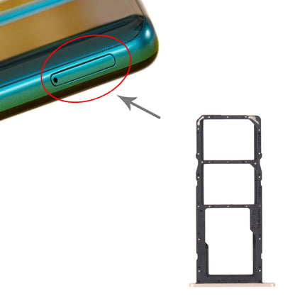SIM Card Tray + SIM Card Tray + Micro SD Card Tray for Huawei P Smart 2021 (Gold)