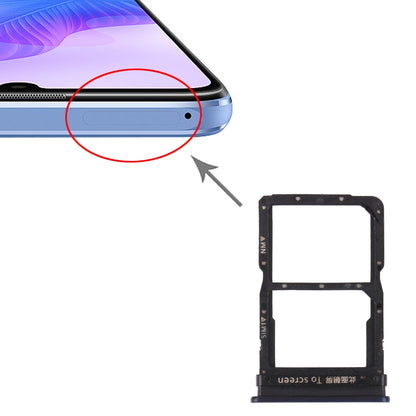 SIM Card Tray + NM Card Tray for Huawei Enjoy 20 Pro (Blue)