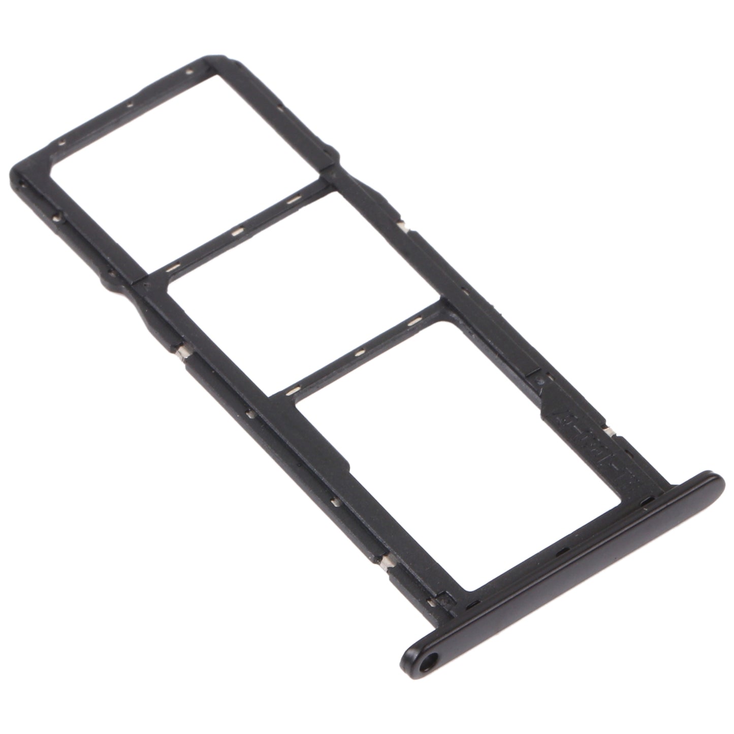 SIM Card Tray + SIM Card Tray + Micro SD Card Tray for Honor 8S 2020 (Black)