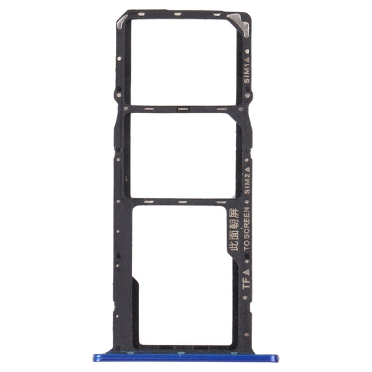 SIM Card Tray + SIM Card Tray + Micro SD Card Tray for Honor 8S 2020 (Blue)
