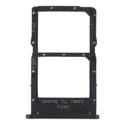 SIM Card Tray + NM Card Tray for Huawei Nova 7i (Black)