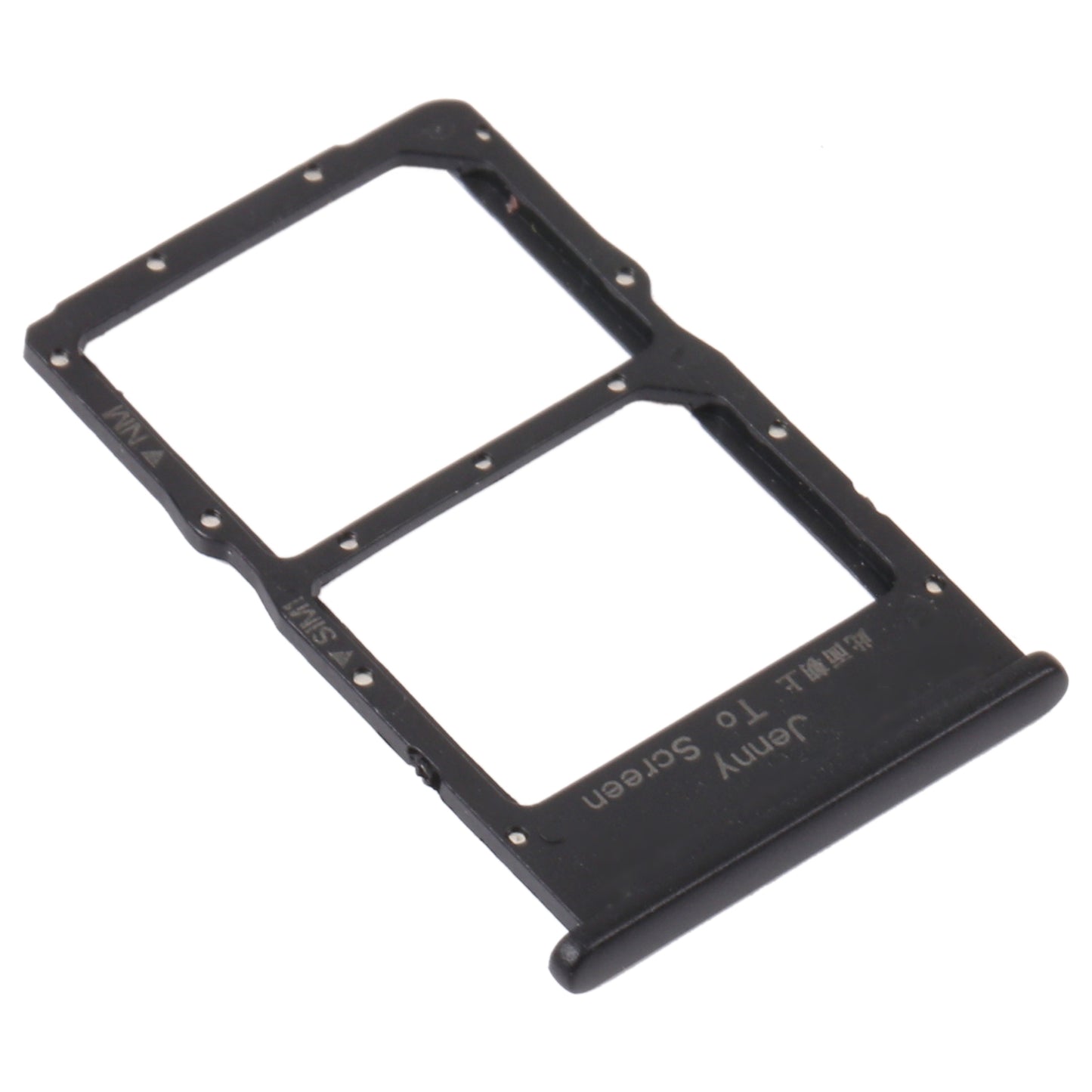 SIM Card Tray + NM Card Tray for Huawei Nova 7i (Black)