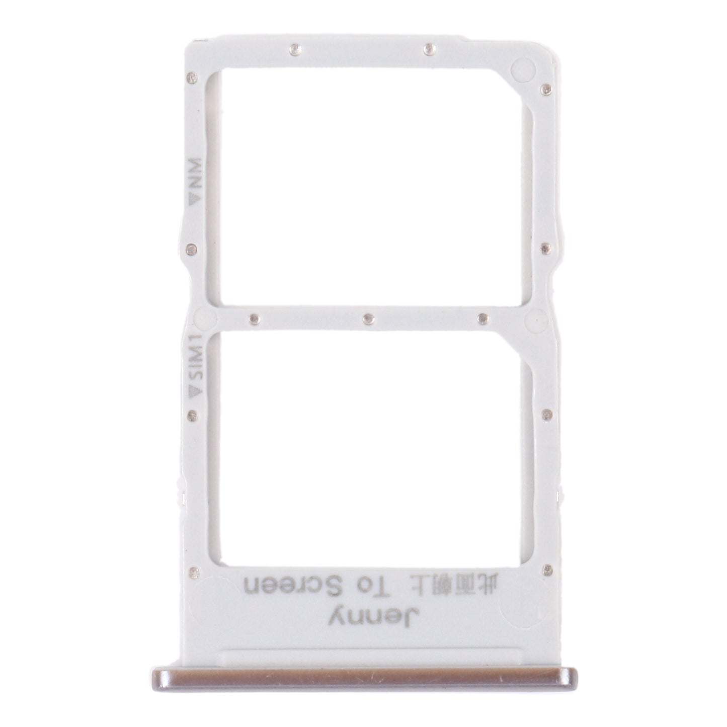 SIM Card Tray + NM Card Tray for Huawei Nova 7i (Silver)