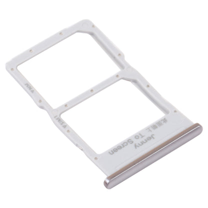 SIM Card Tray + NM Card Tray for Huawei Nova 7i (Silver)