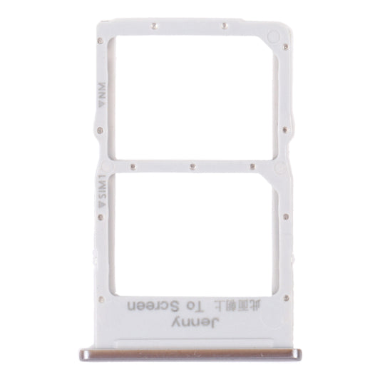 SIM Card Tray + NM Card Tray for Huawei Nova 7i (Silver)