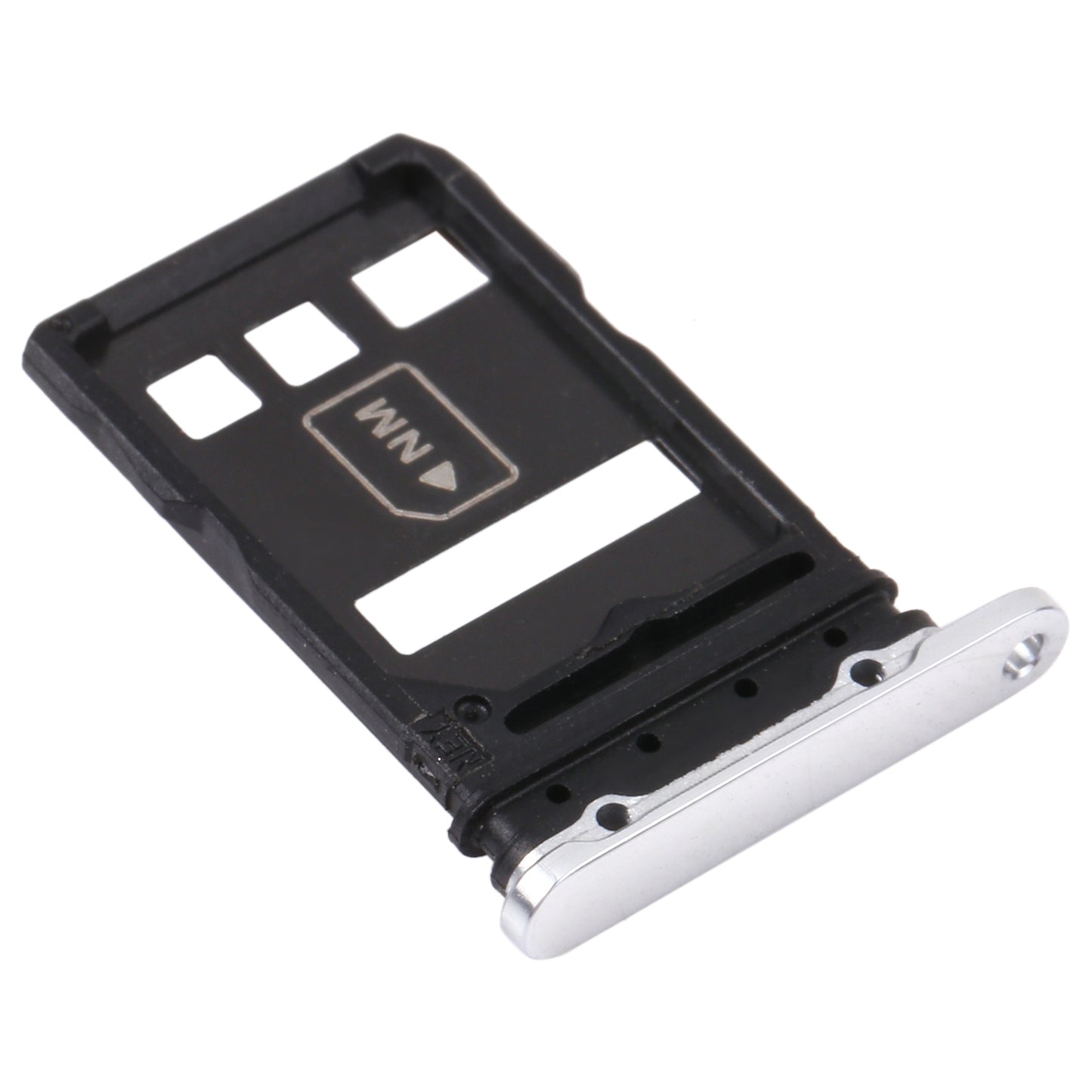 SIM Card Tray + NM Card Tray for Huawei P40 Pro (Silver)